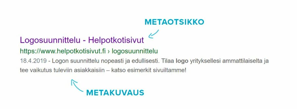 Metakuvaus ja metaotsikko